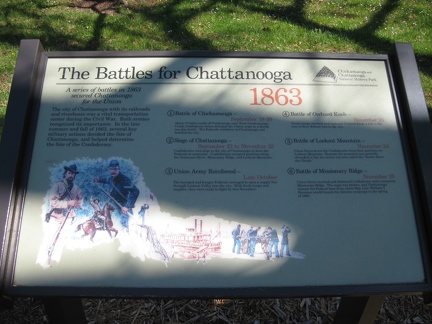 Sign - Battle for Chattanooga